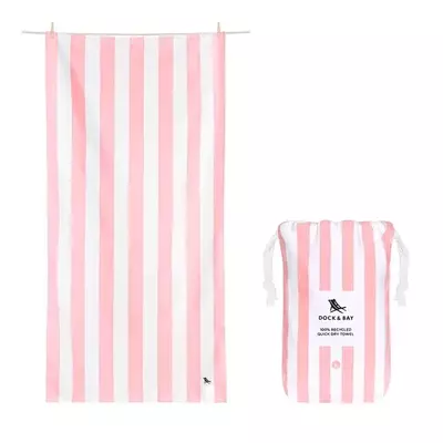 Serviette de plage - cabana rose malibu L