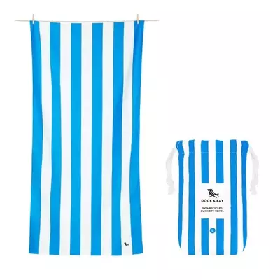 Serviette de plage - cabana bleu bondi