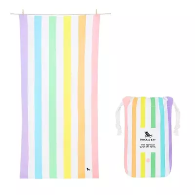Serviette de plage - arc-en-ciel pastel
