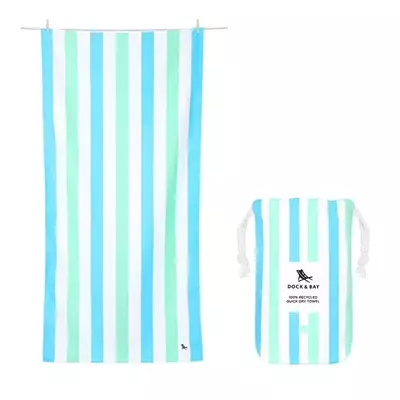 Serviette de plage - bleu vert