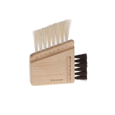 Brosse de nettoyage pour ordinateur bois et crin de cheval